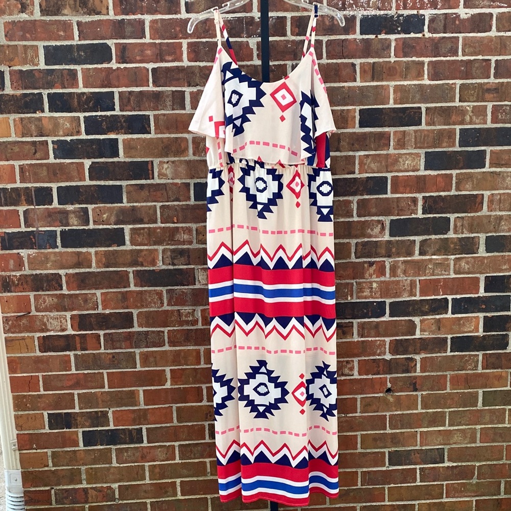 Forever 21 Maxi Dress NWT’s Taupe Red